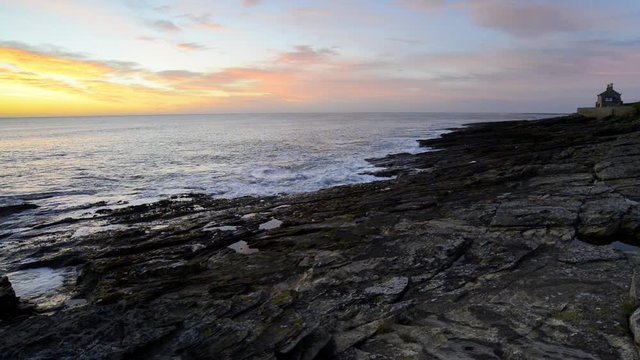 Sunrise at Howick beach near Alnwick on the Northumberland coast