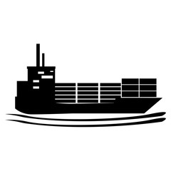 Obraz premium Isolated freighter icon image. Vector illustration design