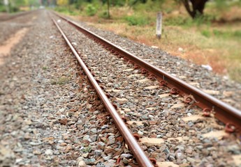 Fototapeta premium Train station and railway