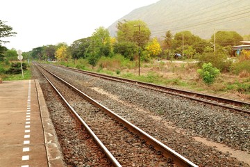 Train station and railway