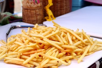 French fries at street food