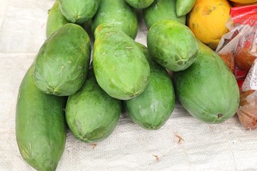 papaya at street food