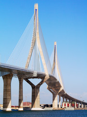 Puente de la Constitucion, called La Pepa, in the bay of Cadiz, Andalusia. Spain. Europe	
