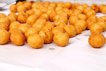 fried sweet potato at street food