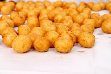 fried sweet potato at street food