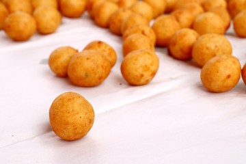 fried sweet potato at street food
