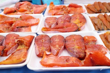 Dried fish at the market