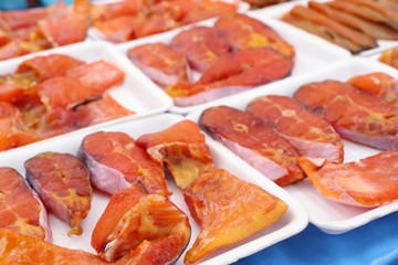 Dried fish at the market