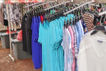 shop clothes for sales at market
