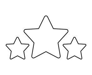 cute stars isolated icon