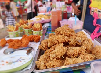 Fried chicken at street food