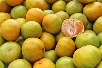 Orange fruit at street food