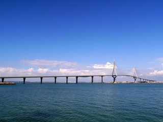 Puente de la Constitucion, called La Pepa, in the bay of Cadiz, Andalusia. Spain. Europe