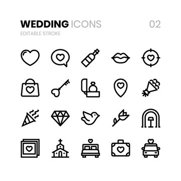 Wedding Line Icons 02