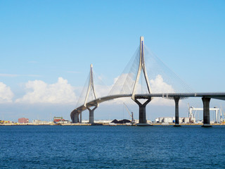 Puente de la Constitucion, called La Pepa, in the bay of Cadiz, Andalusia. Spain. Europe