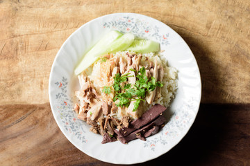 Thai cuisine (Khao Man Kai), Hainanese chicken rice