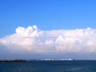 Obraz premium Coast of City Port of Santa Maria in Cadiz, Andalusia. Spain. Europe