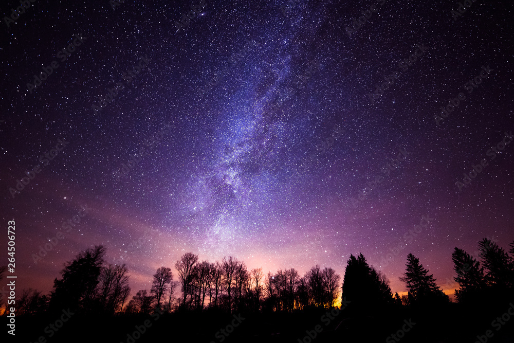 Wall mural milky way galaxy from cherry springs state park
