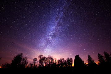 Fototapeta na wymiar milky way galaxy from Cherry Springs State Park