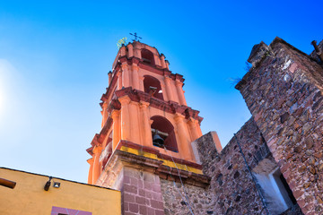 Church (Oratirio) of San Felipe Neri in historic city center of San Miguel de Allende