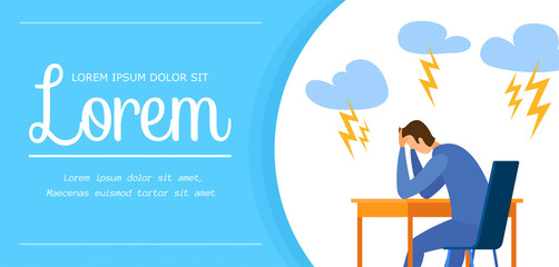 Psychological Assistance Banner Vector Template