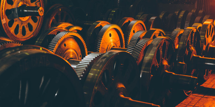 New train wheels on the factory