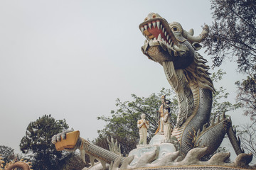 Dragon in Tha Ton Temple, Thailand