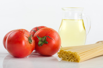 pasta and tomatoes