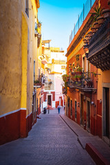 Fototapeta premium A Street in Guanajuato, Mexico