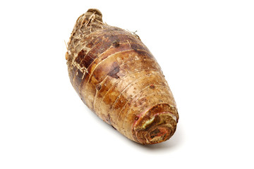 Taro on white background