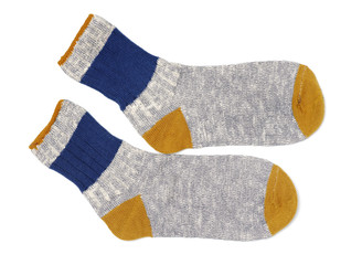 Socks on a white background 