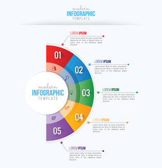 Business infographics design vector and marketing icon, workflow layout, diagram, web design