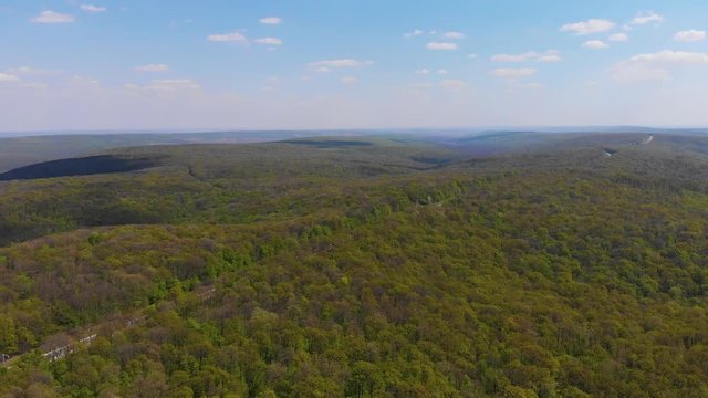 Top Aerial view to Codri wood