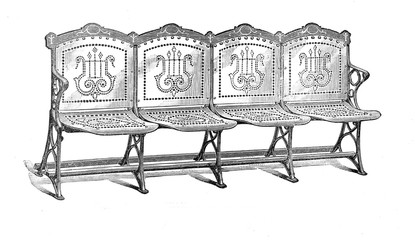 Obraz premium Retro bench