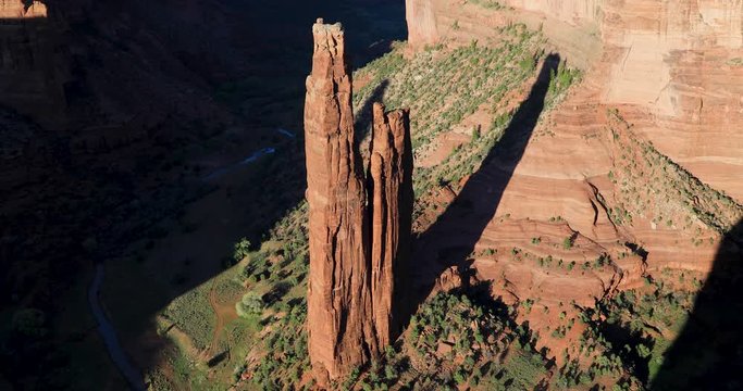 Spider Rock time lapse at the Canyon de Chelly, Arizona.