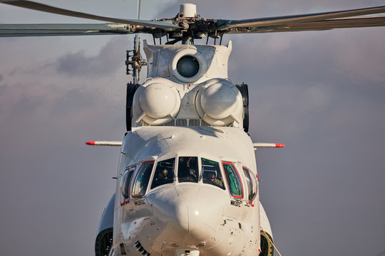 Transport helicopter Mi-26 TC Transfers load on the external suspension. Heavy helicopter (on the codification of NATO: Halo) is a heavy multipurpose transport helicopter. 