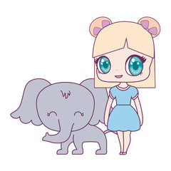 cute little doll with elephant animal