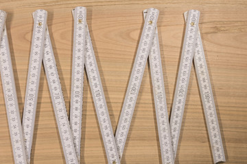 folding meter on the workbench