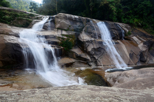 Phrom Lok Waterfall, Khao Luang National Park in Nakhon Si Thammarat, Thailand.