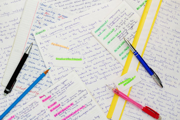 Essays in English language as a part of exam preparation