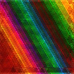 Abstract polygonal pattern of triangles. Geometric colorful mosaic background