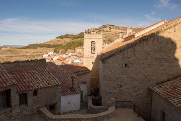 Fototapeta na wymiar The village of Ares del Maestre in the province of Castellon