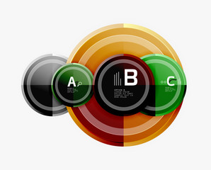 Circular pattern, abstract circles composition