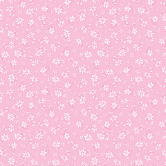 Vector light pink hand drawn flowers repeat pattern. Suitable for gift wrap, textile and wallpaper.