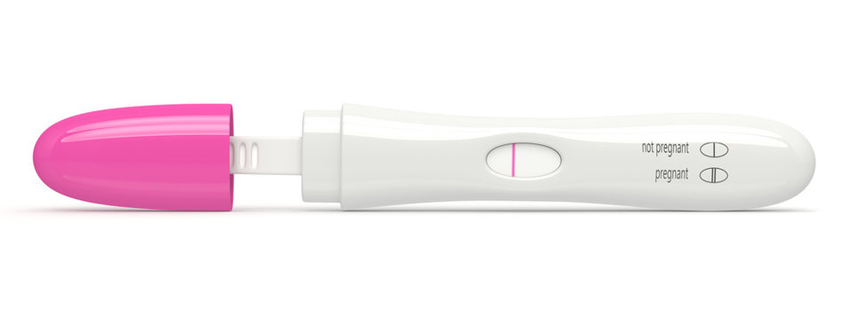 3d render of negative pregnancy test