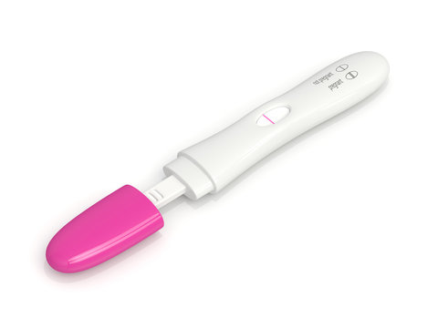 3d render of negative pregnancy test