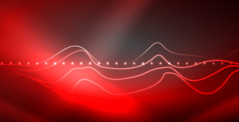 Neon lines shiny glowing background