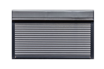 Black window shutter isolated on white background