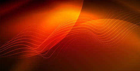 Neon wave background