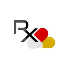 Prescription drugs icon, sign or logo